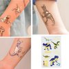 Hohamn Glitter Dinosaur Temporary Tattoos for Boys - 10 Sheets Dinosaur Fake Tattoos for Boys Kids Birthday Party Supplies Favors, Dinosaur Themed Party