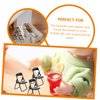 Ciieeo Black Chair 10Pcs mobile phone holder abs phone stand fold doll house smartphone holder mini chair fold up chairs mini folding chair Chair miniature furniture Black Chairs