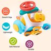 GZSDLL Montessori Busy Cube for Toddlers,Car Travel Toys Busy Board Activity Cube,Kids Educational Birthday Gifts Sensory Baby Toys 18+ Months (Decahedron)