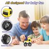 Cars Toy for 18m+ Years Old - Baby Toy Cars for Toddlers Push and Go Friction Powered Construction Truck Toys Plastic Action Vehicle Excavator Toy with Playmat Storage Bag for Kids Boys Birthday Gifts