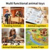 SOUMEL Farm Animal Toys for Toddlers 3-5-7 Kids, 24 Realistic Animal Figures Including 1 Stable and Props, Play Mat, Zoo Toy Animals Figurines, Playset for Boys and Girls Birthday