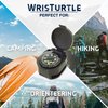 Sun Company Wrist Turtle - Armoured Wrist Compass with Closing Cover | Easy-to-Read Compass for Watch Band or Paracord Survival Bracelet
