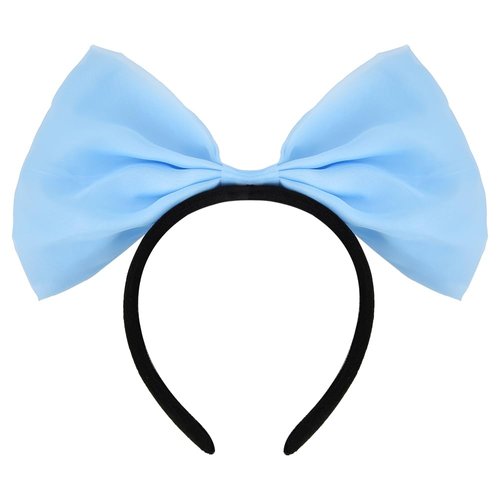 MXXGMYJ Hair Band, Blue Bow Headband - 1pcs Hair Accessories for Women Girls, Hairband for Halloween Christmas Party Cosplay Costume Gifts