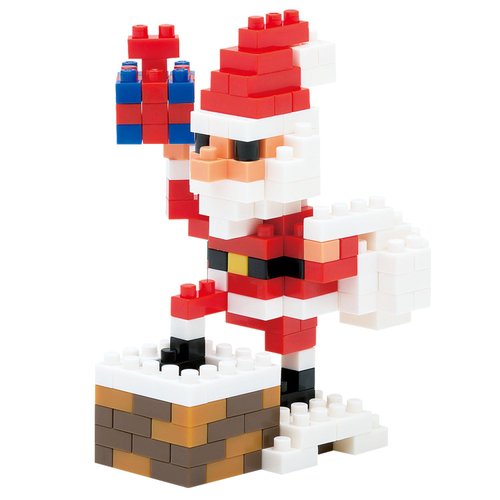 nanoblock - Christmas - Santa Claus on The Chimney, Collection Series Building Kit