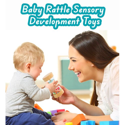 Oneshow Rain Sticks for Kids,Wooden Rainmaker Montessori Toys for Baby 6-12 Months,Baby Rattle Sensory Development Toys,Musical Instruments Toys for 1 Year Old Toddler Kids,Rain Maker Toy Baby 2 Pack