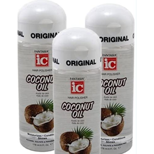 Fantasia Ic Hair Polisher 6oz Coconut Oil (3 Pack)