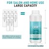 600ml Lash Shampoo Bulk, Eyelash Extensions Cleanser for Extensions, Safe Makeup Remover, Non-irritating or Burning Formula Eyelid Foaming Cleanser Best for Professional Salon and Home Use (Unscented)