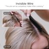 HOTBANANA Wire Hair Extensions, 12 inch 70g Walnut Brown to Ash Brown and Bleach Blonde Fish Line Hair Extensions Real Human Hair Straight Invisible Wire Hair Extensions Remy Hair Extensions