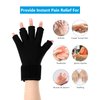 Luguiic Finger Arthritis Compression Ice Glove for Women and Men, Adjustable Wrist Strap Hand Wrist Ice Pack Pain Relief for Arthritis, Carpal Tunnel, Tendinitis Cold&Heat Therapy M Pack of ONE