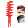 Wide Tooth Comb, Double Sided Comb 7.9 x 3.1 x 0.2 in Wide Tooth Detangling Comb Men Styling Comb Barber Accessories for Hair Styling Salon Home Use (Red)