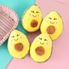 Yellow Dog Chew Toy, Avocado Squeaky Dog Toys, Tough and Chew Resistant, Creative Pet Toy,Soft Plush Avocado Shape Tooth Cleaning Dog Chew Toys for Puppy, Small, Middle, Big Dogs，Dogs Toys,Squeak Toys