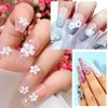 3D Flowers Nail Art Charms Rhinestones Kit - Includes 12Grid 400Pcs Acrylic Flower 1500Pcs AB Nail Rhinestones 200Pcs Acrylic Butterfly Bow Flower Bear Nail Art Charms for Nail Art Craft Decoration