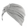 Chemo Sleep Turban Headwear Scarf Beanie Cap Hat for Cancer Patient Hair Loss (Grey)