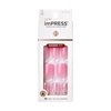 KISS imPRESS No Glue Mani Press-On Nails, Design, Dream It Up', Light Pink, Short Size, Wider Squoval Shape, Includes 30 Nails, Prep Pad, Instructions Sheet, 1 Manicure Stick, 1 Mini File