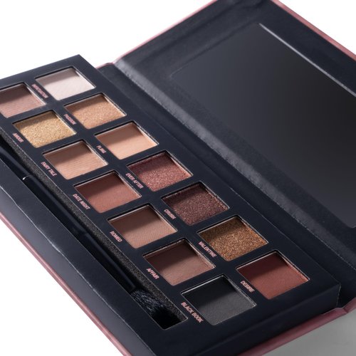 W7 Romanced Eyeshadow Palette - 12 Natural, Pink Nude Colors - Flawless Long-Lasting Makeup