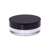 AKOAK Capacity 10 ml(0.33 oz) No Leaks Empty Reusable Plastic Loose Powder Compact Container DIY Makeup Powder Case with Sponge Powder Puff,Elasticated Net Sifter and Threaded Screw Lid