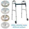 Top Glides Flexfit Universal Walker Ski Glides - White - 2 Pairs
