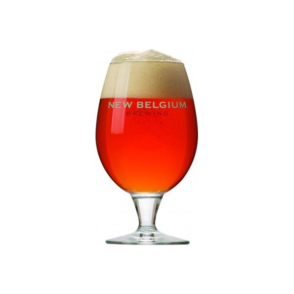 New Belgium Fat Tire Ale Globe Glassware Set - 2 Glasses
