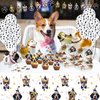 Dog Birthday Party Supplies – Dog Themed Decorations for Puppy Birthday Celebration, Cake Topper, Paw Balloons, Chien Walking Balloon and Banner for 20 Guests (Puppy)