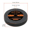AmaCupid Nylon Fiber Brushed Buffing Wheels 6 Inch 5P Hardness. for Bench Grinder Buffing Machine Polishing Copper. 180 Grit, 1/2 inch Arbor, 1 inch Thickness