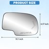 Exterior Passenger Side Heated Mirror Glass Replacement for 2003-2007 Cadillac Escalade, Chevrolet Avalanche, Silverado, Suburban, Tahoe, GMC Sierra, Yukon - Side View Convex Mirror with Turn Signal