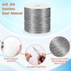 cridoz 26 Gauge Stainless Steel Wire for Jewelry Making, Bailing Wire Snare Wire Trapping for Craft and Jewelry Making