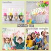 Partywind Glow Easter Temporary Tattoos for Kids, 100 Styles Luminous Easter Fake Tattoo Stickers with Easter Eggs/Rabbits/Chicks, Easter Party Supplies Goodie Bags Stuffers for Basket