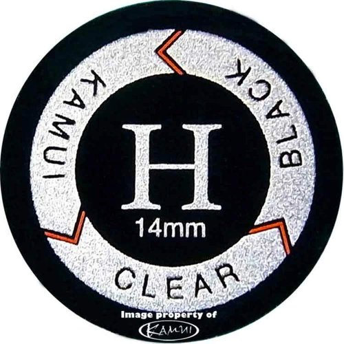 montree1 shop Kamui Clear - Black - Hard - Layered Pool Cue Stick Tip - Leather