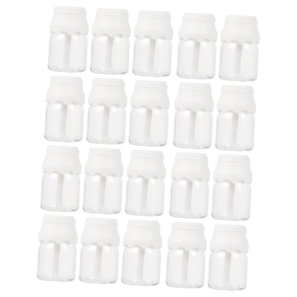 20pcs Milk Bottle Lip Gloss Tube Empty Lip Gloss Tube Lip Color Container Lipstick Tube Refillable Bottles Lip Gloss Sub Packaging Tube Lip Gloss Bottle Plastic Bottles