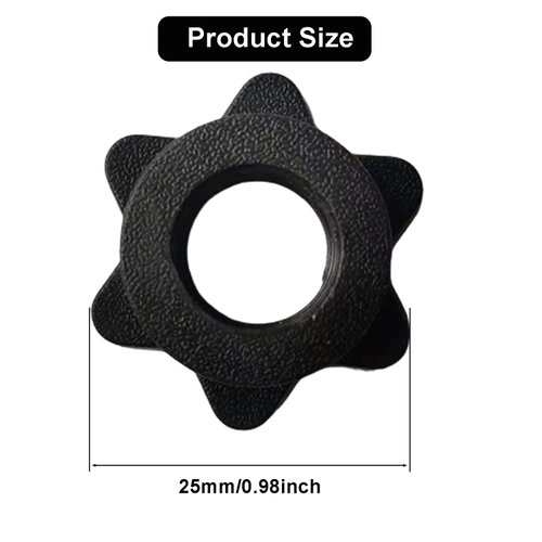 Reicyfang 8pcs Spinlock Collars, 1 inch Barbell Spin-Lock Collars Screw Clamps, Standard Dumbbell Hex Nut Dumbbell Rod Nut Barbell Screw Collarfor, Clamps Weight Clips for Dumbell Weight Training
