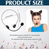 Zhanmai 8 Pcs Black Microphone Headset Toy Headpiece Costume Prop Headset Hippie Costume Accessories Halloween Makeup Props for Party Supplies