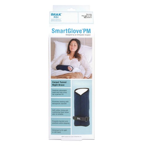 Brownmed - IMAK RSI SmartGlove PM - Wrist Brace for Carpal Tunnel & Tendonitis - Wrist Support Stabilizer & Immobilizer for Sleep - Nighttime Splint Glove for Men & Women