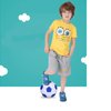 SPDTECH Soccer Ball Size 4 White Blue Outdoor and Indoor School Sports Activity Anti-Explosion Classic Design Suitable for Kids Toddler Boy Gift Training Practice