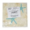 Gift Boutique 100 Starfish and Seashells Luncheon Napkins Disposable Paper Beach Sea Shell Star Fish Lunch Napkin for Tropical Coastal Party Supplies