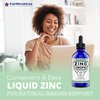FWS Liquid Zinc Supplement - Zinc Drops - Immune Support for Adults and Kids - Organic, Non-GMO, Vegan - 45mg - Boost Your Immune System, Support Healthy Skin, and Promote Overall Wellness