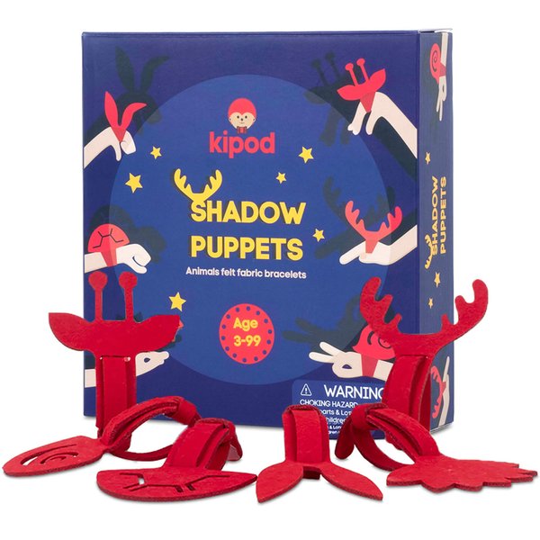 Fabric Animal Shadow Puppets-Felt Storytelling Toy for Boys and Girls Ages 3&Up – Features Six Fun Designs – Fun to Learn Through Play – Montessori Inspired Exploration