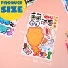 JOYIN 24PCS 9"x6" Make a face Stickers for Kids, Make Your Own Dinosaur Stickers, Animal Party Favors Kids Crafts, Goodie Bags Stuffers for Kids, Classroom Rewards
