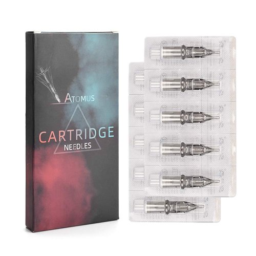 Tattoo Cartridge Needles, ATOMUS 20pcs 1RL 3RL 5RL 7RL 9RL 11RL Round Liner Disposable Tattoo Needle (20pcs 14RL)