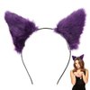 Cat Ears Headband for Women: Fox Ears Headband Cosplay Costumes for Girls - Faux Fur Animal Ears Hair Hoops for Cosplay Party - Cute Animal Hair Accessories