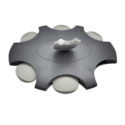 Hearing aid Wax Guards (2mm) Replacement Wax Filters for Oticon ProWax Wax Traps, Hearing Amplifier Cleaning Brush kit Tools with Carry case (2pack, Light Gray)