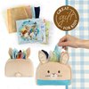 Kids Preferred Peter Rabbit Tissue Box Montessori Sensory Toy 8 Double Sided Tissues For Infants, Babies, and Kids Based on the Beatrix Potter Books