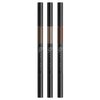 BOM 3 in 1 Triple Edge Eyebrow Pencil with Blender and Spoolie Long Lasting Waterproof, Choco Brown