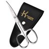 Premium Manicure Scissors Curved Nail Scissors for Cuticles, Eyebrow /Eyelashes, Mustache and Beard, Small Beauty Scissors for Men and Women 3.6''