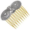 Native American Hammered Sterling Hair Comb 0245