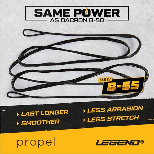 LEGEND Recurve Bow String - Dacron Bow String Replacement - Traditional Bowstrings - Recurve Bow Archery Accessories - Archery Equipment for Recurve Bows - Bowstring AMO 66 inch - 14 Strands