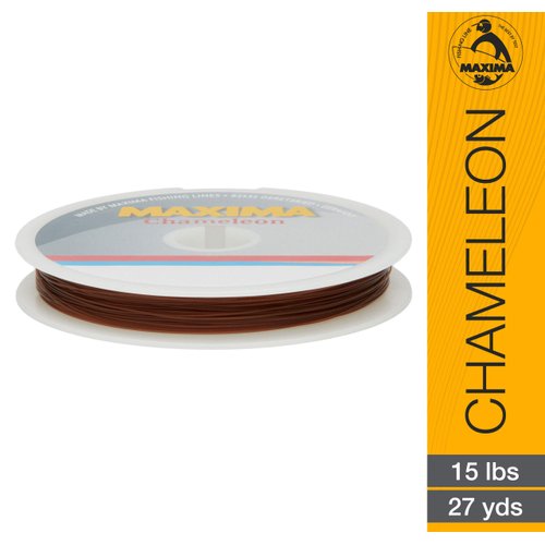 Maxima Fishing Line Leader Wheel, Chameleon, 15-Pound/27-Yard