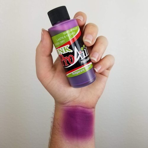 Body Paint - ProAiir Temporary Tattoo Ink - 2.1 oz (60ml) Purple