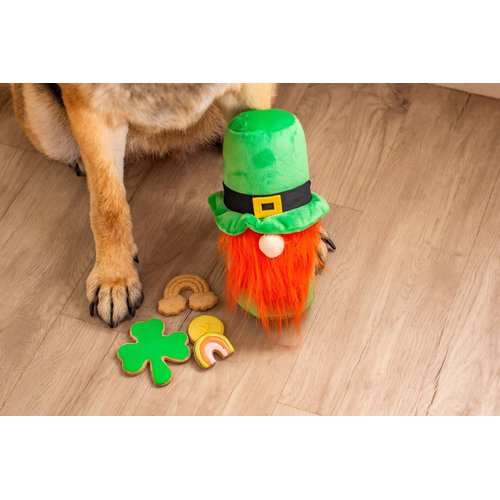 Midlee St. Patrick's Day Hide a Ball Gnome Dog Toy