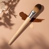 EcoTools Classic Foundation Makeup Brush, For Liquid & Cream Foundation, Streak-Free Makeup, Buildable Coverage, Eco-Friendly, Dense, Synthetic Bristles, Bamboo Handle, Vegan & Cruelty-Free 1 Count