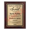 Employee of the Year Award Plaque 8x10 - Personalized Wood Board with Customized Plate - Awards for Employee Recognition and Appreciation - Customize Now!